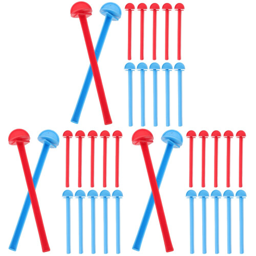 36Pcs Multi ABS Bird Perch Stand Rods Stable Parrot Cage Exercise Toy