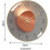 Modern Silent Wall Clock, 30cm Digital Wall Clock, Round Quartz Digital Wall Clock (Gold) 5