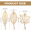 Hooks, 3 pieces Wall hooks Leaf hooks for hanging interior decoration (gold) 1