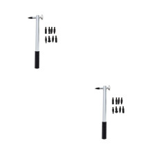 2Sets Percussie Hamer Auto Reparatie Zwart Aluminium Sheet Metal Tools