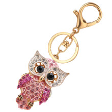 1Stcreatieve Roze Uil Sleutelhanger Van Metaal Met