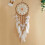 Dreamcatcher - Handmade - 75 cm - White - Home Decor - With Decorative Light 2