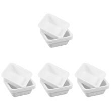 80St Plastic Kleine Weegbakjes, Witte Trays Voor Lab En Monsters