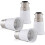 4x socket adapter - B22 to E27 socket converter - Bayonet base lamp holder adapter 5