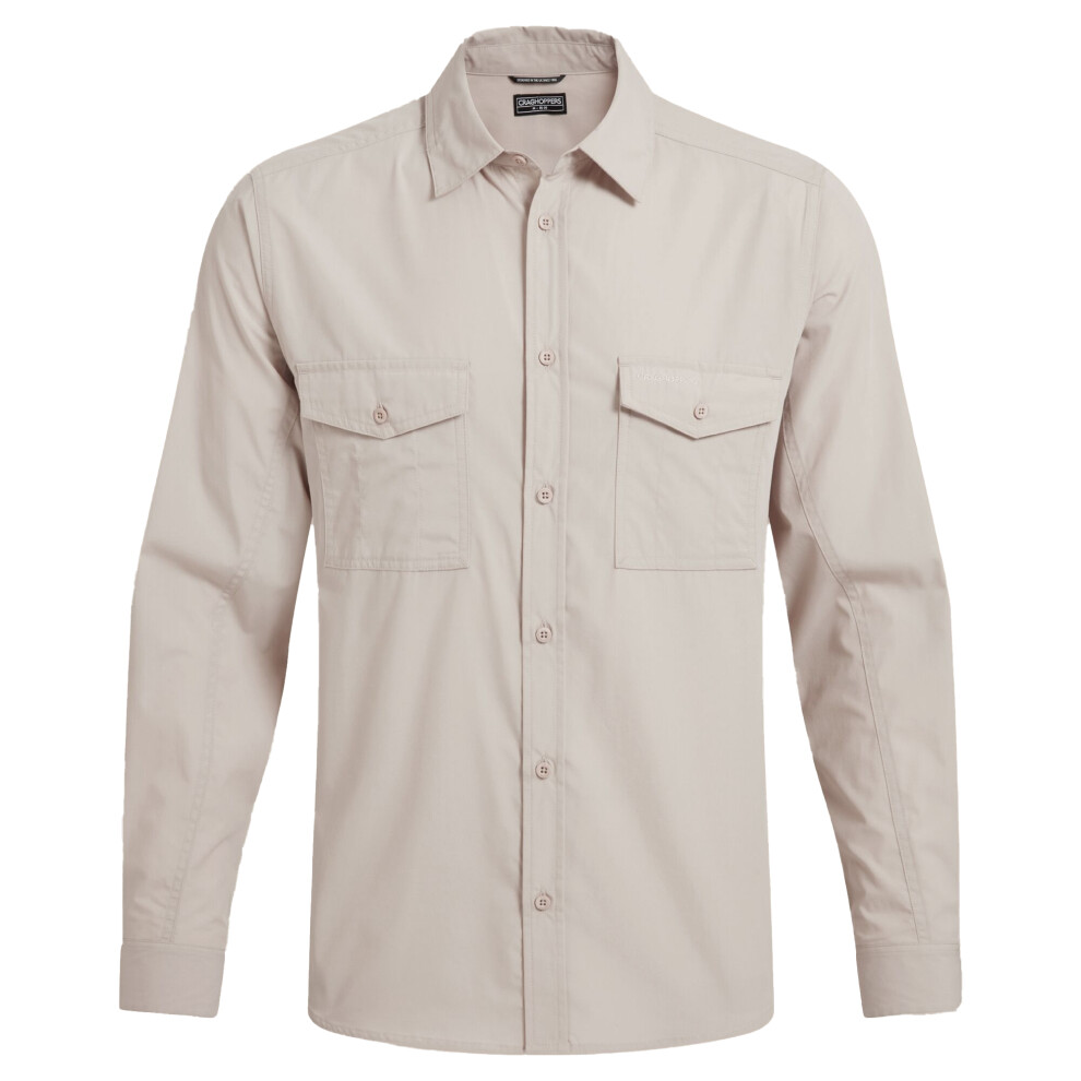 Craghoppers (L, Oatmeal) Mens Kiwi Ii Long-Sleeved Shirt Multicoloured