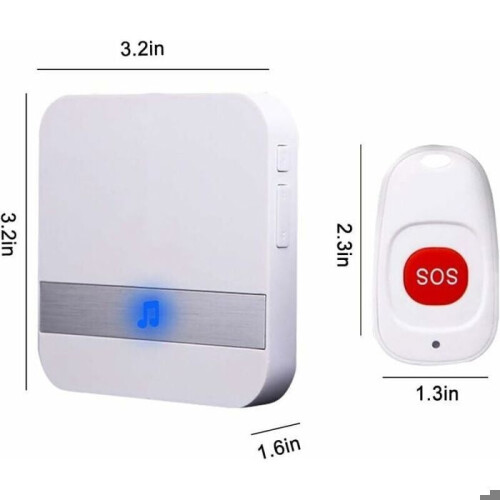 Personal Alarm - LARGEIGHT - Wireless Alarm System - Plug and Emergency Button - Indoor - Utility 1