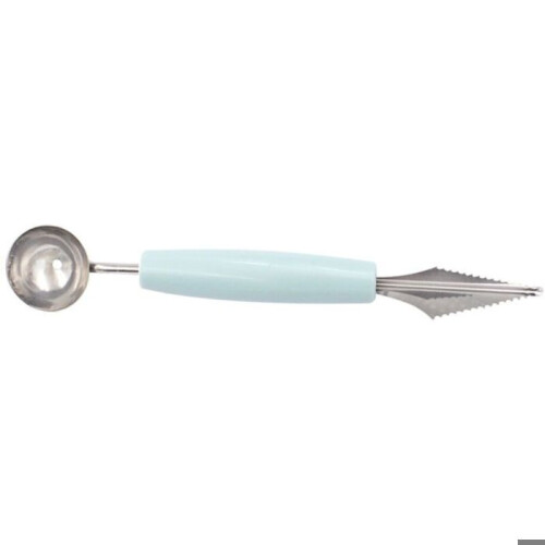 Stainless steel melon baller kitchen gadget (sky blue) 2