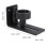 Adjustable floor guide - Carbon steel - Black - Double roller with small roller - 0.5cm thick 3