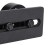 Adjustable floor guide - Carbon steel - Black - Double roller with small roller - 0.5cm thick 4