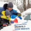 Blue Style 2-Piece Winter Car Magic Window Windshield Ice Scraper Funnel Shaped Snow Remover Cone 3