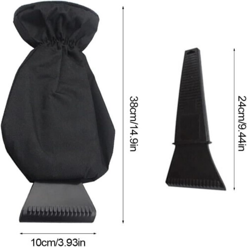 Ice Scraper - Not specified - Model with Glove - Heated Lining - Plastic Scraper - Black 1