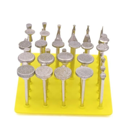 50pcs Diamond Bits Rotary Burrs / 3mm Drill Bits for Dremel / Tool Accessories 2