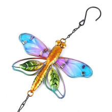 Metalen windgong in de vorm van een kolibrie, aluminium hangend ornament, decoratie voor huis, tuin en erf.