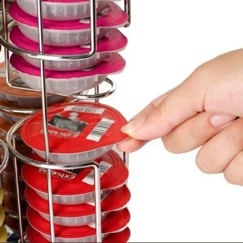 Draaibare capsulehouder/dispenser displaystandaard voor 2