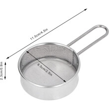 Flour Sifter - Professional - Mini Round Sifter - 304 Stainless Steel - 40 Fine Mesh - Practical