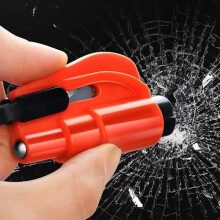 set of Mini Emergency Hammer, Practical Window Glass Breaker, Whistle, Safety Belt Cutter, Window Breaker Hammer