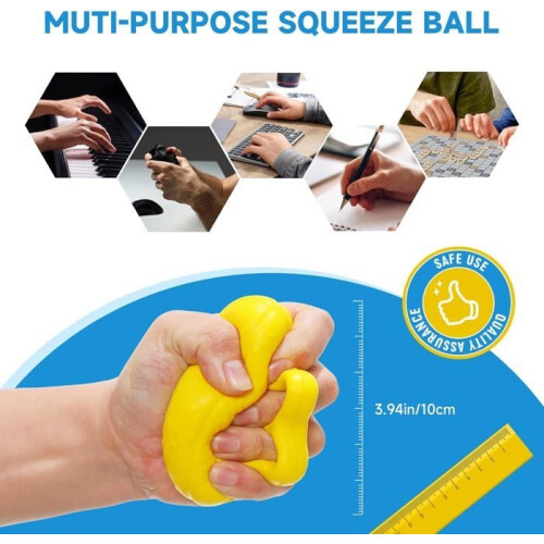 Compression ball for fingers, grip strength trainer to develop hand, finger and wrist strength 2
