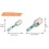 Measuring Spoons - Unspecified - 2pcs - ABS+PP+TPR Plastic - Light Blue - Measurement Accuracy 2