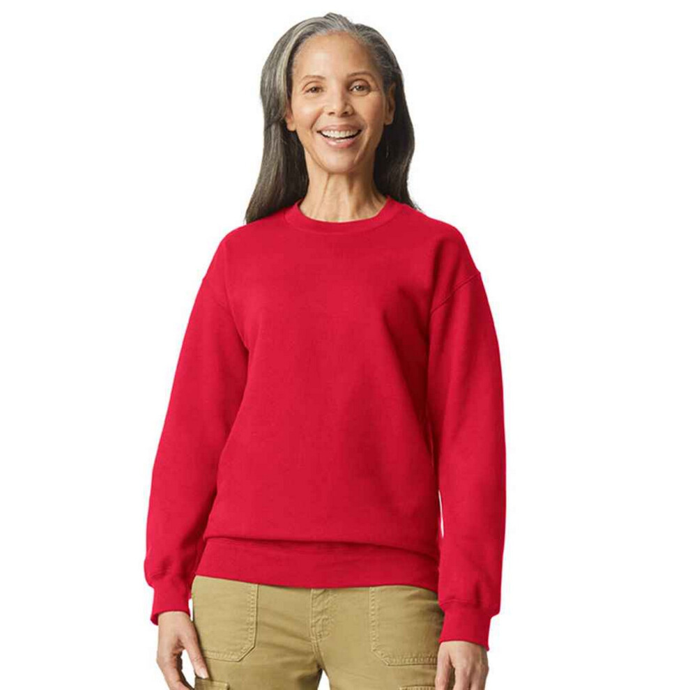Gildan (3Xl, ) Unisex Adult Softstyle Midweight Sweatshirt Red