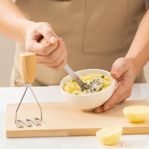 Mud press - Stainless steel - For home use - Quick release - Dishwasher safe 1