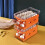 STORAGE CONTAINERS - AIRTIGHT CONTAINERS Egg Holder Space Spaving Stackable Wonderful Style - Orange 3 2
