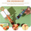 Plum pitter - Cherry pitter - With comfortable handle - Removes cherry pits (Blue) 4