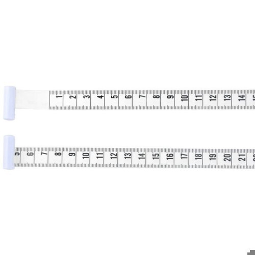 Μεζούρα, για το σώμα, 150 cm, λευκή 2