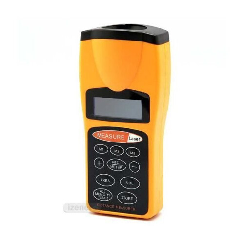 Ultrasonic Rangefinder Meter with Laser Pointer 18m 1