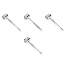 4Pcs Lightweight Stainless Steel Meat Hammer Kitchen Tenderizer Tools