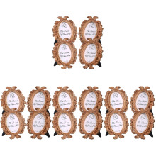 16Pcs Small Vintage Picture Frames Multi-Color Resin Photo Holders