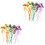 48Pcs Reusable Drinking Assorted Color Curved Party 1