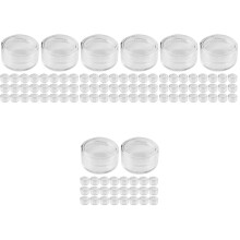 400Pcs Mini Lip Gloss and Lip Balm Containers Clear Ps Small Jars