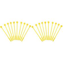 20Pcs Yellow Ps Drum Mallets Xylophone and Marimba Sticks