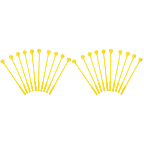 20Pcs Yellow Ps Drum Mallets Xylophone and Marimba Sticks