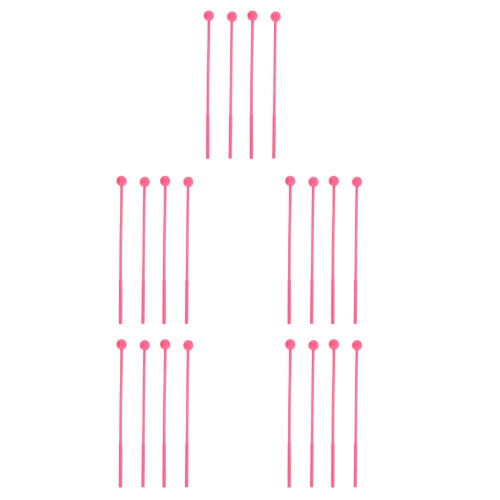10Paren Roze Xylofoon Mallets Met Plastic Handvat Voor Kinderpercussie