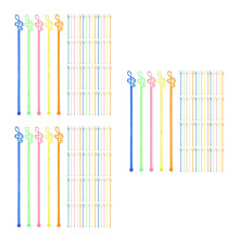 150Pcs Multi Color Musical Note Cocktail Bar Tools