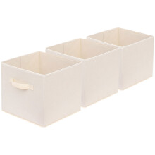 3St Beige Organizers Voor Kleding En Huishoudelijke Spullen