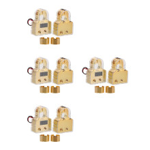 4Sets Car Audio Batterij Adapters Goud Zinc Alloy Voor Auto En Marine