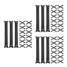 150St Pe Party Cheer Sticks Zwart Opblaasbaar Voor Sport En Rally's