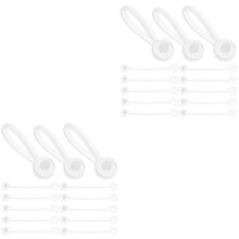 200St Plastic Kleding Haak Strings Wit Labelbinden Voor Kleding Tags