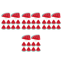 40St Watermeloen Plastic Rietjesornamenten Voor Feestjes