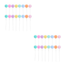 32St Multicolor Ballon Cake Prikker Voor Verjaardagsfeest Decor