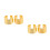 2Pairs Car Audio Battery Terminals Gold Plastic Secure Connection Kit 1
