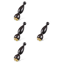 4St Gezichts- En Oogmassager, Koffie Kleur, Huidverzorging Tool