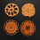 Coasters - Bamboo Tray - Heat Insulating - Lotus Leaf - Brown 2