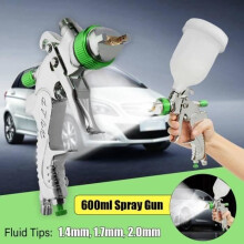 HVLP-spuitpistool - TEMPSA - 600 cc spuitbus - 1,4/1,7/2,0 mm sproeiers - Lage druk