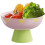 Fruit plate, dried fruit tray with drain, creative draining basket desktop decoration, Pink 4