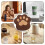 Absorbent Wooden Cat Claw-Shaped Coasters for Drinks 6