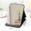 Makeup Mirror - Portable - Folding Leather Desk Mirror - Black - 20.5*15.5 cm 2