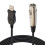 Microphone Link Adapter XLR Female to USB MIC Link Cable Line Black 2